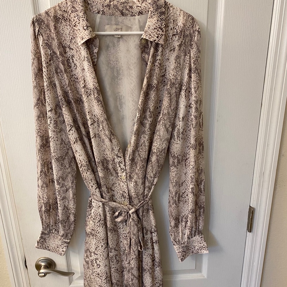 NWNT Snakeskin Shirtdress